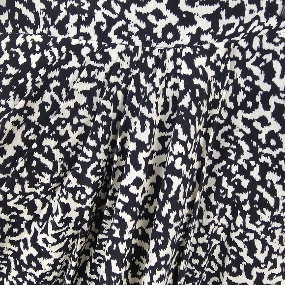 LUCY PARIS Claire Gathered Skirt Faux Wrap White Black Womens Size XS - Picture 5 of 16